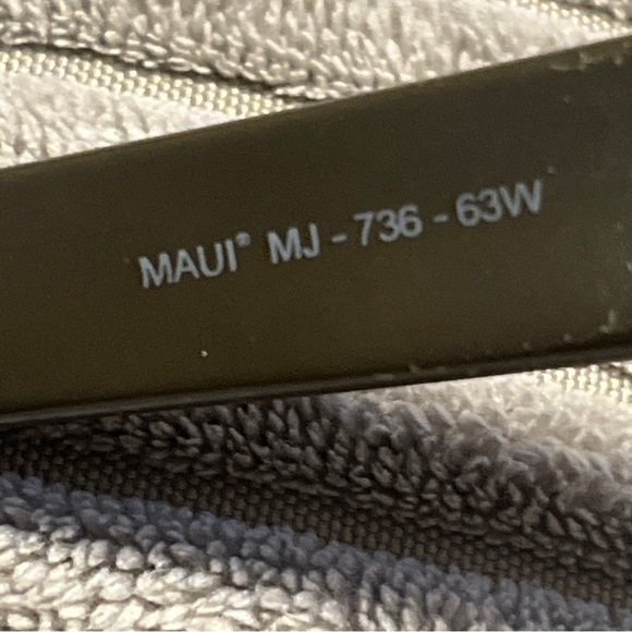 MAUI JIM Kahi MJ 736-63w Gray Square Sunglasses Blue - Polarized - Picture 11 of 12